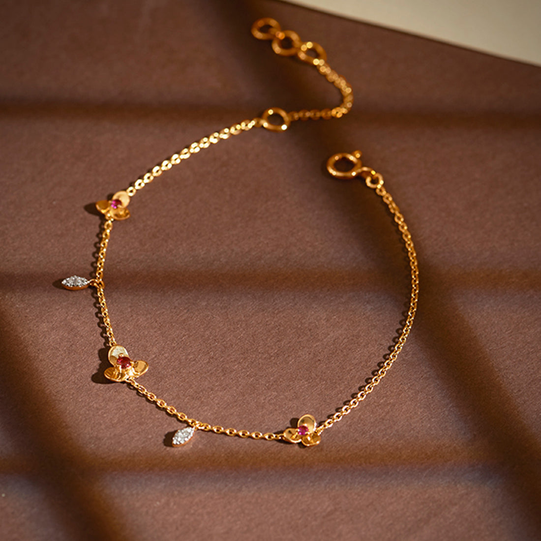 Adhira Floral Gemstone Bracelet