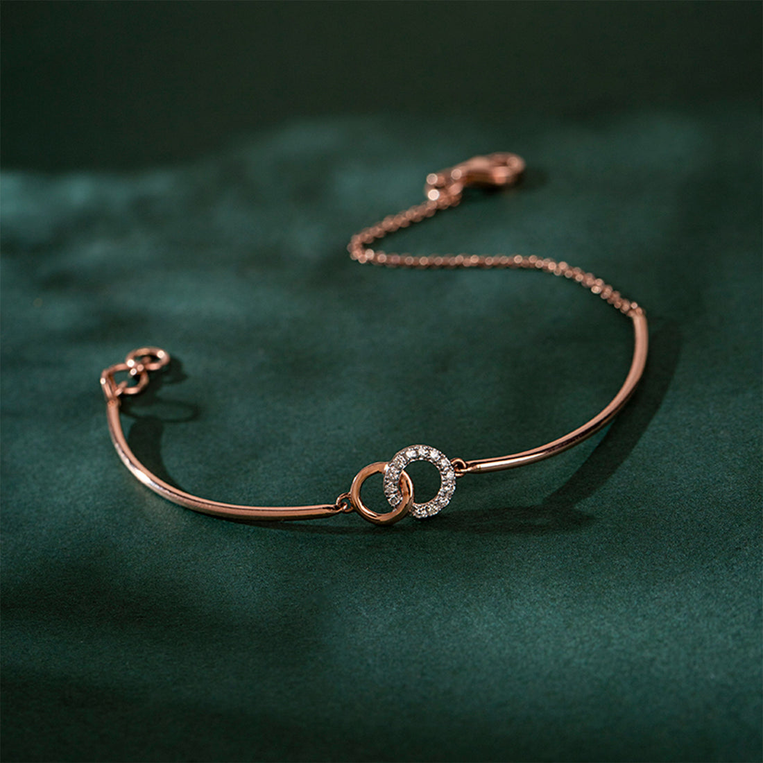 Duo Interlinked Diamond Bracelet