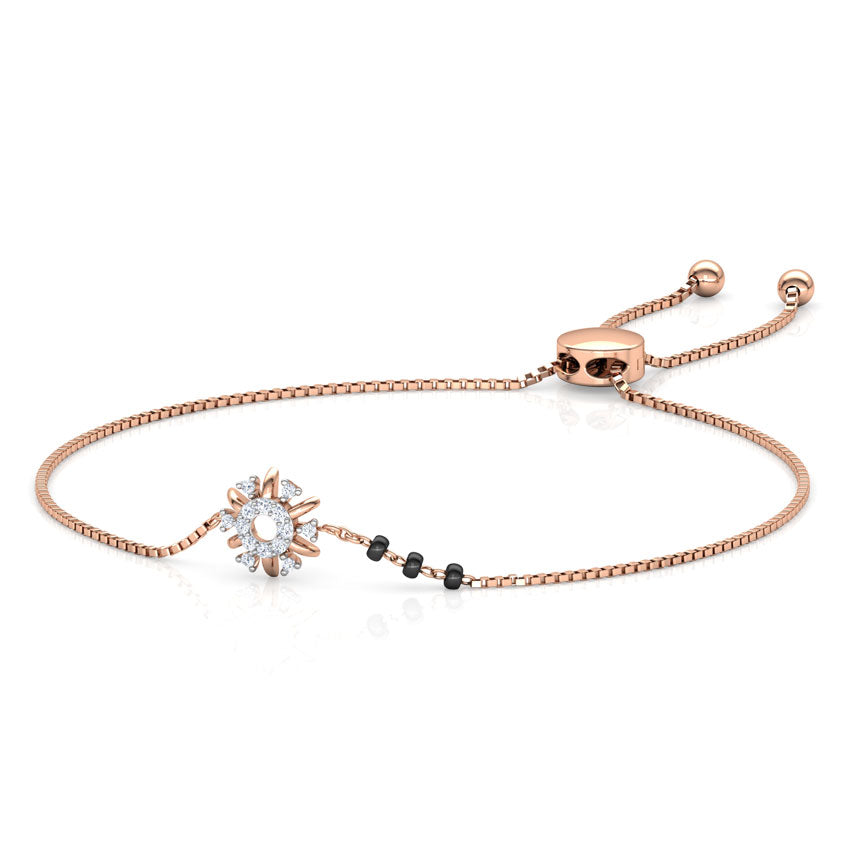 Aashi Diamond Mangalsutra Bracelet