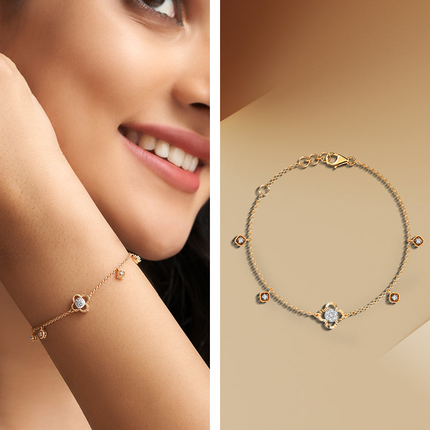Flaviana Clover Diamond Bracelet