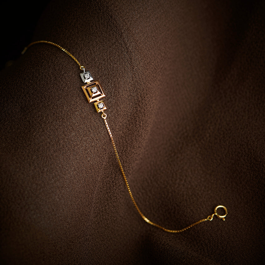 Erin Square Diamond Bracelet