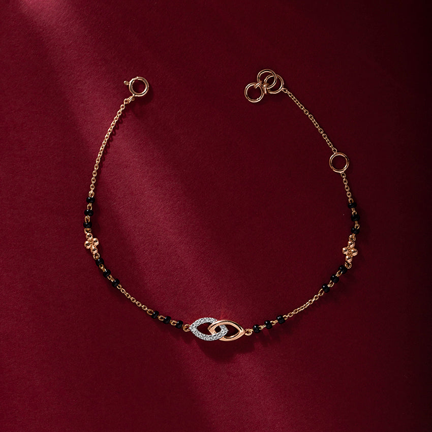 Amoli Diamond Mangalsutra Bracelet