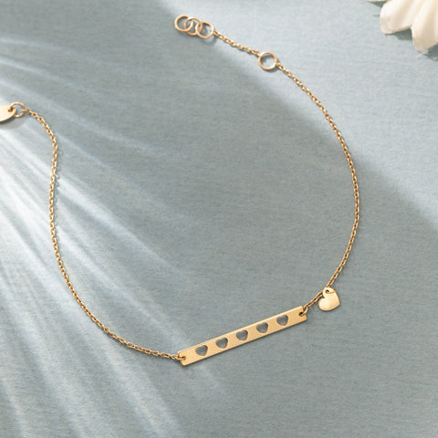 Minimalistic Love Gold Bracelet