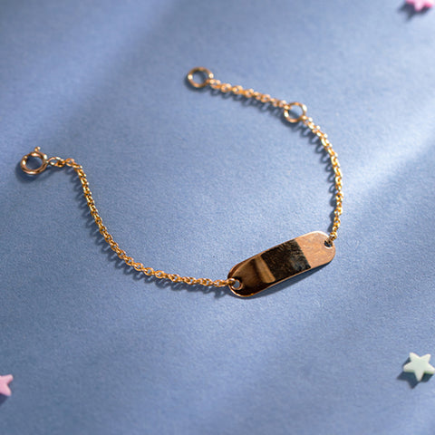 Lani Engrave Baby Gold Bracelet