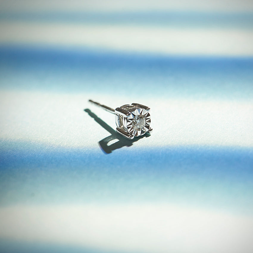 Mark Diamond Ear Stud for Men