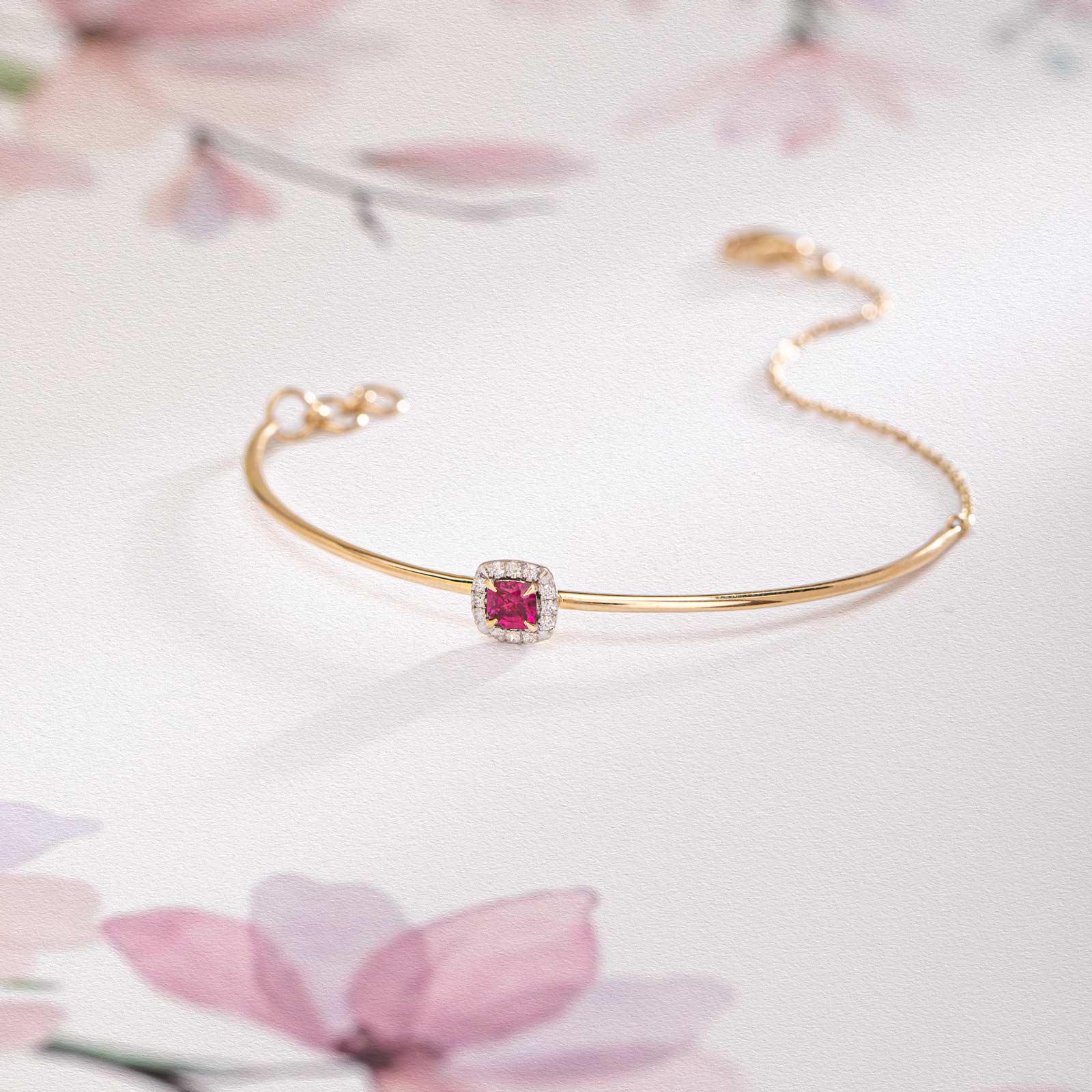 Glinting Quad Gemstone Bracelet