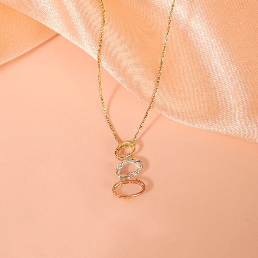 Audrey Oval Diamond Necklace