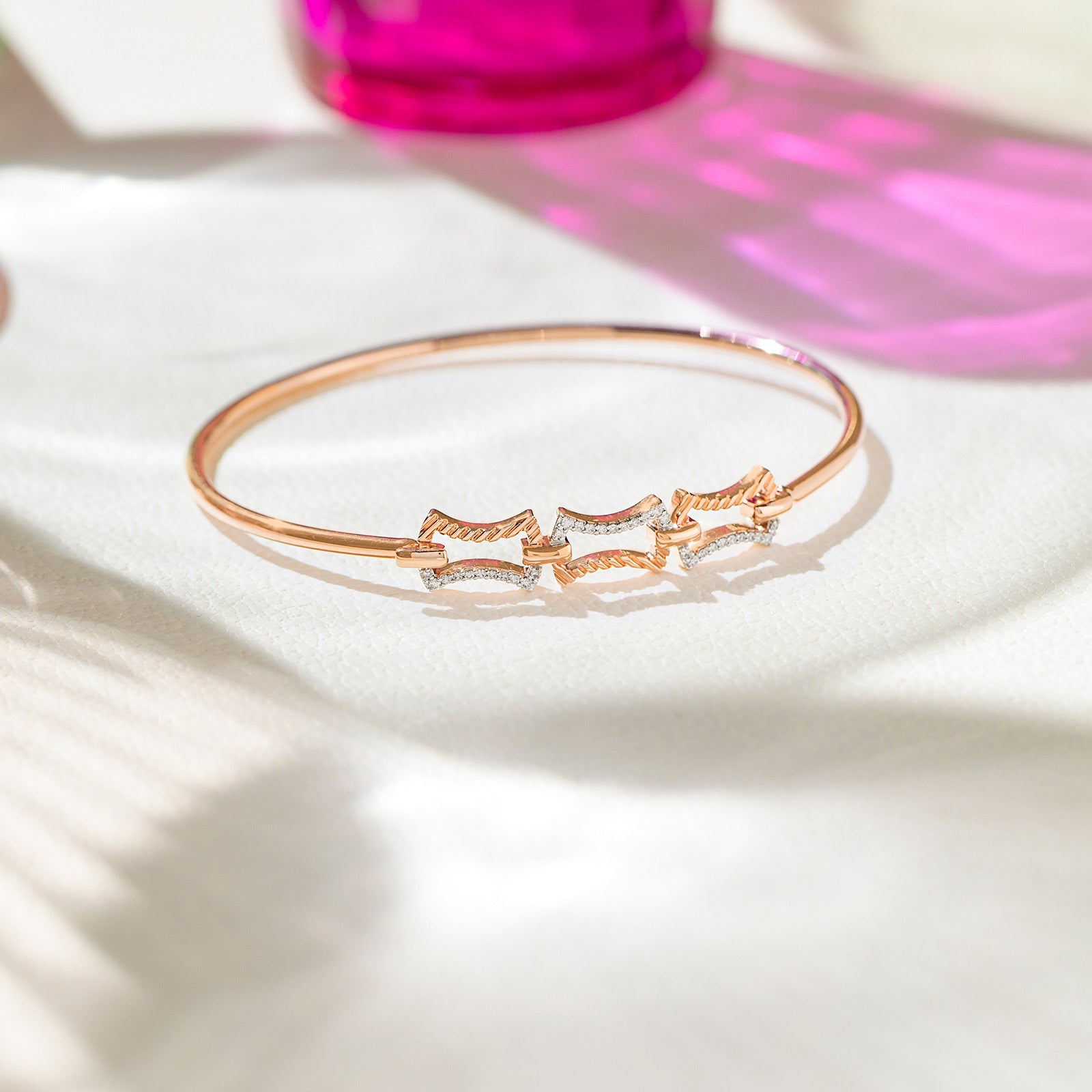 Aria Diamond Tube Bracelet