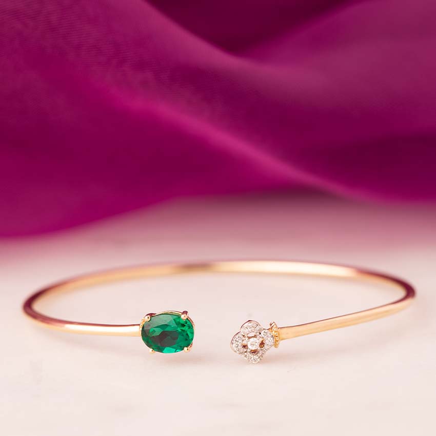 Bud and Verdant Gemstone Bracelet