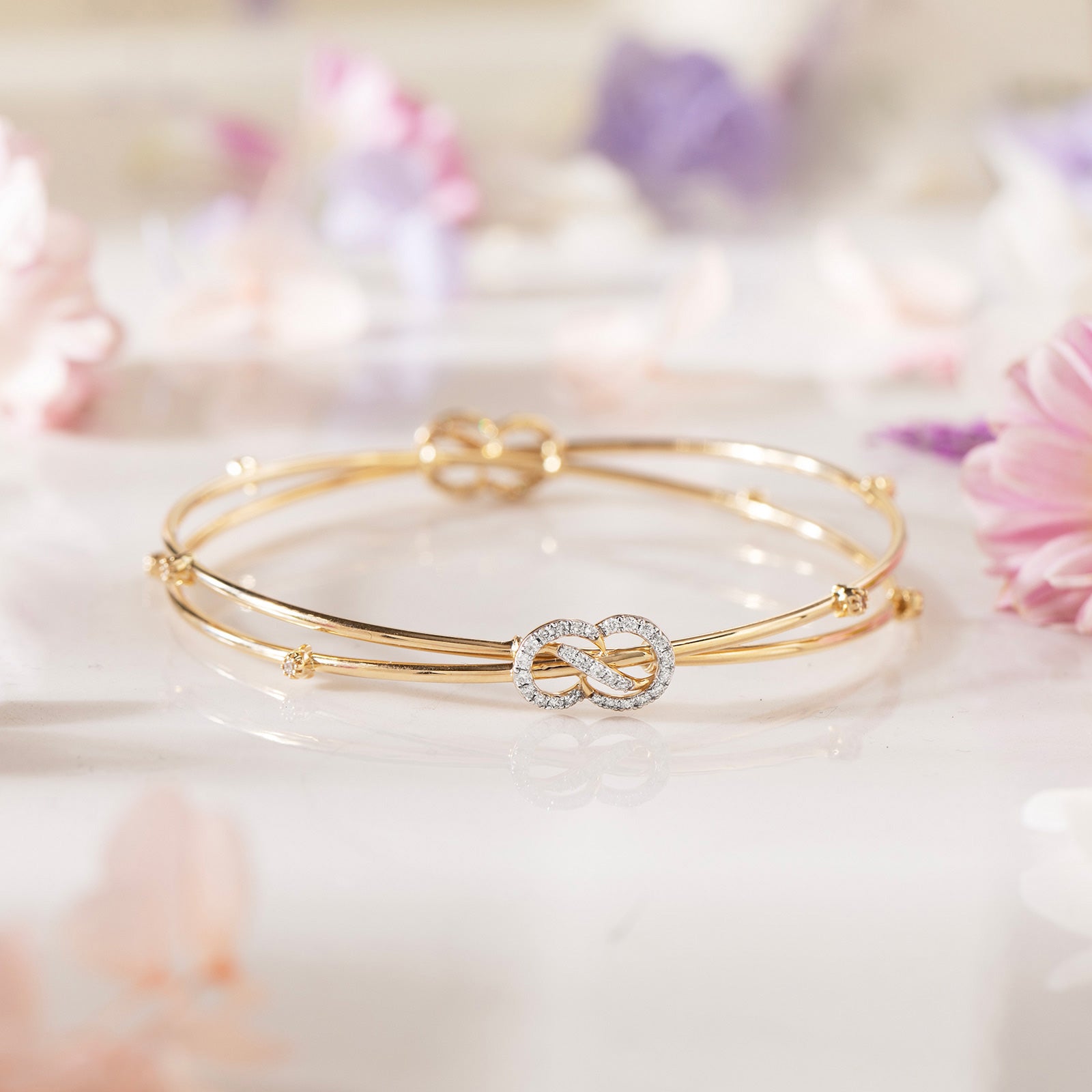 Barkha Twisted Diamond Bangle