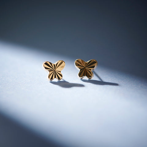 Flutter Beam Kids' Gold Earrings