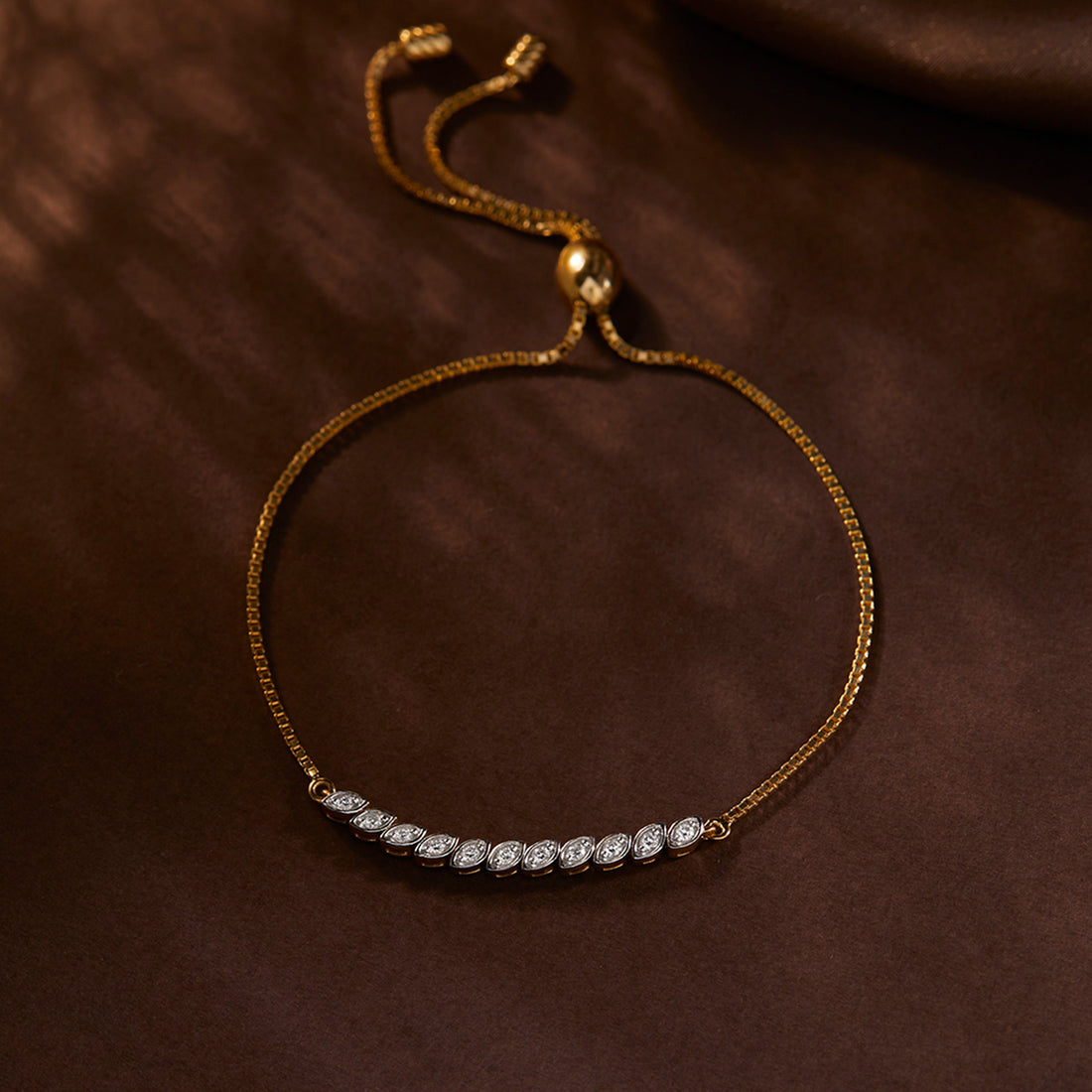 Petals Adjustable Diamond Bracelet