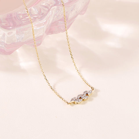 Petals Cluster Diamond Necklace