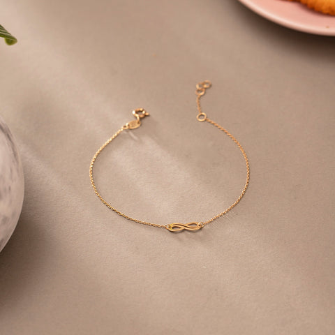Infinity Bar Gold Bracelet