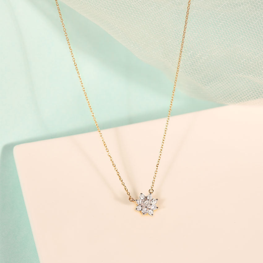 Allure Cluster Diamond Necklace