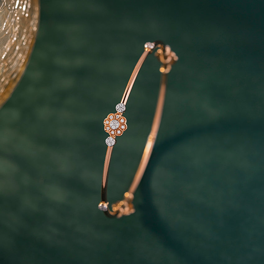 Floret Diamond Bangle