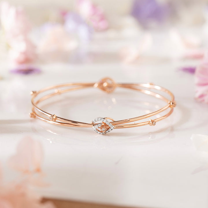 Janaki Twisted Diamond Bangle