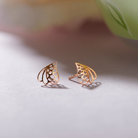 Birdy Gold Stud Earrings