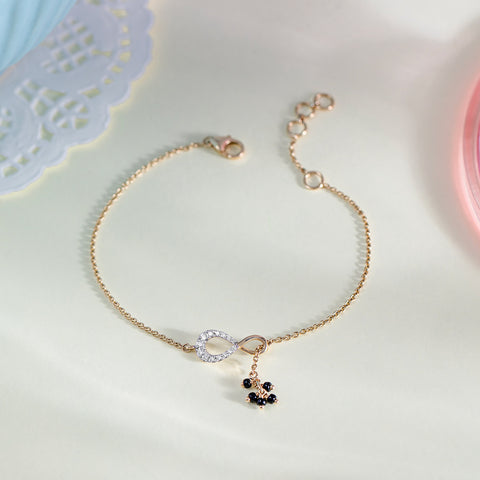 Love Infinity Diamond Mangalsutra Bracelet