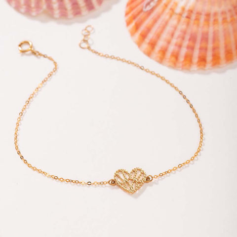Dreamer Heart Gold Bracelet