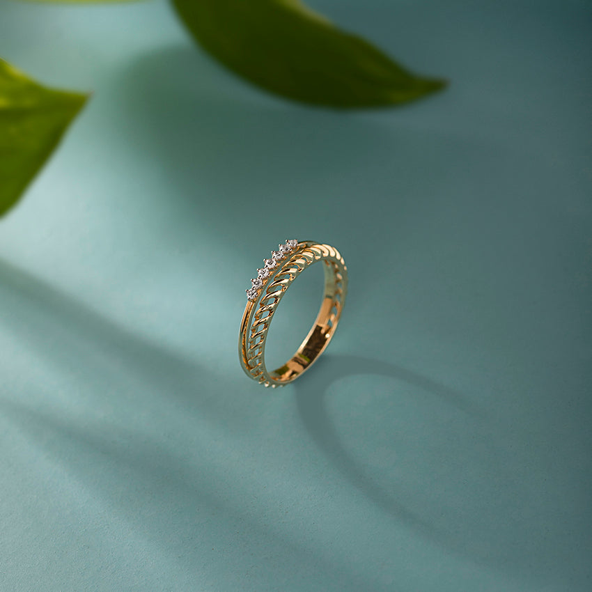 In Line Diamond Band