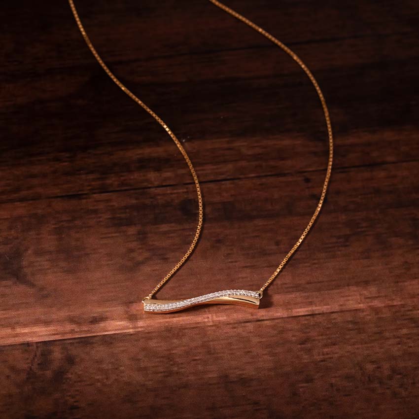 Amias Bar Diamond Necklace