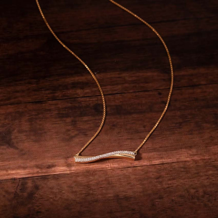 Amias Bar Diamond Necklace