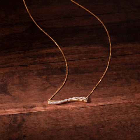 Amias Bar Diamond Necklace