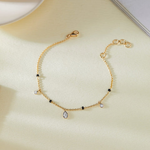 Petite Charm Diamond Mangalsutra Bracelet