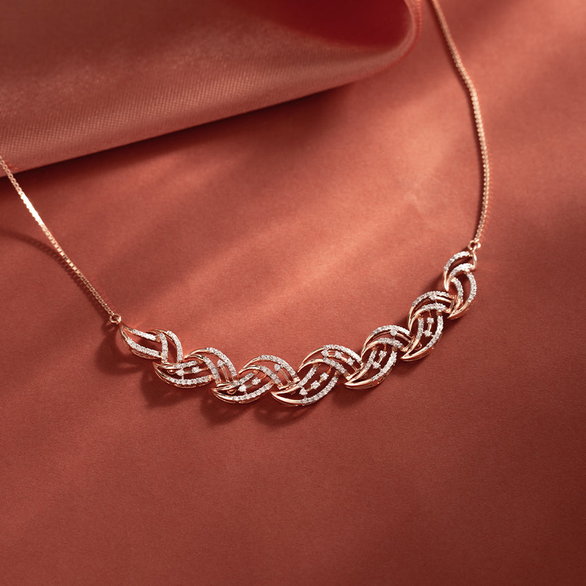 Ellie Wave Diamond Necklace