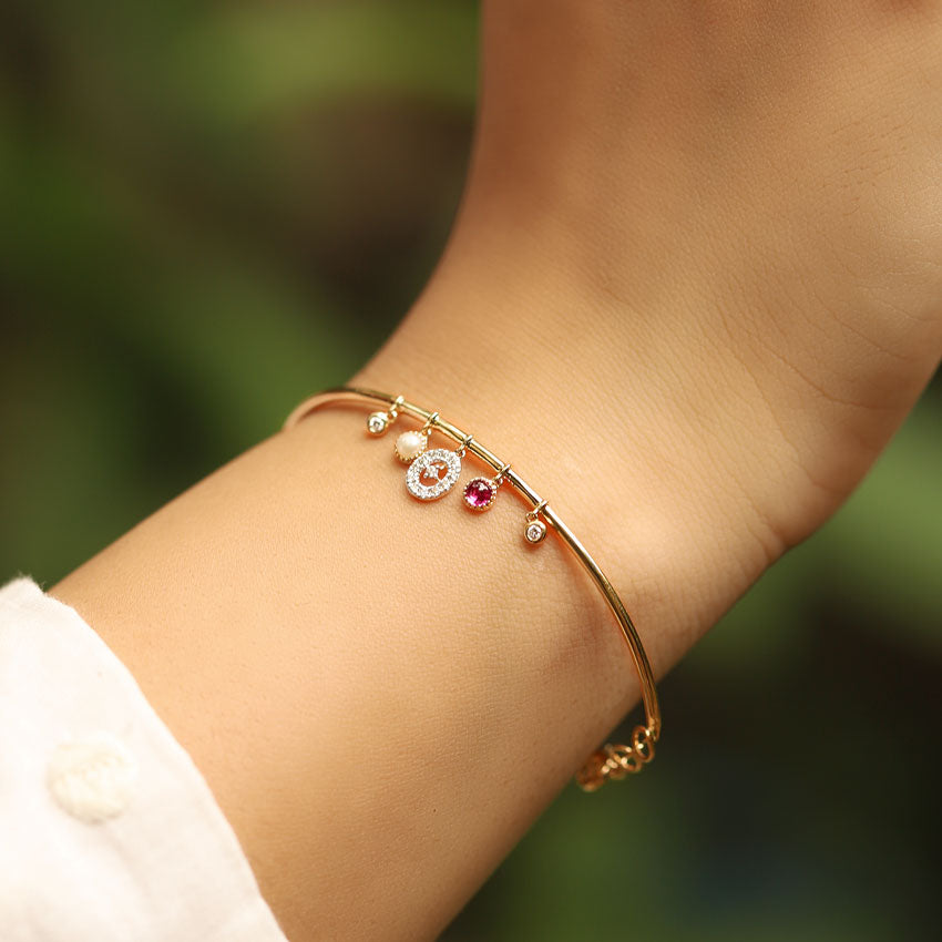 Sparkling Dewdrops Gemstone Bracelet