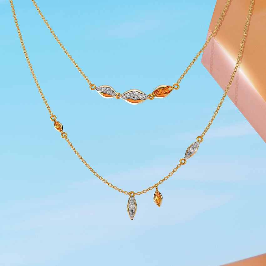 Maria Shining Layered Gemstone Necklace