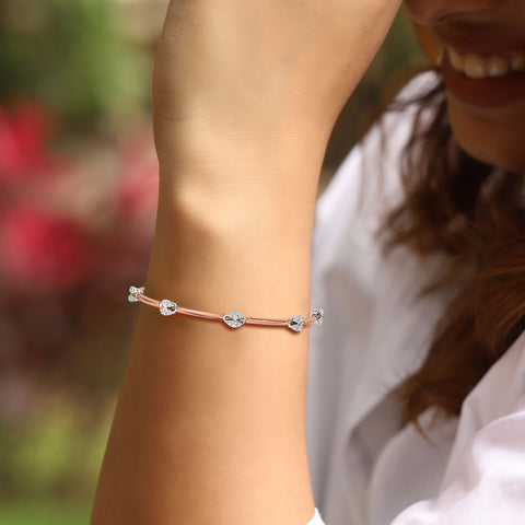 Glamorous Ornate Diamond Bangle