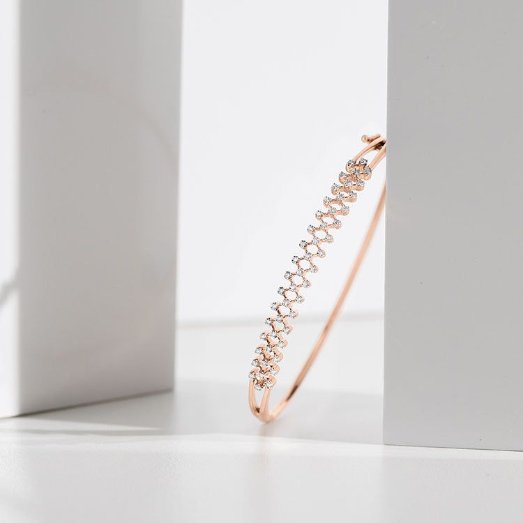 Sparkling Mesh Diamond Bracelet