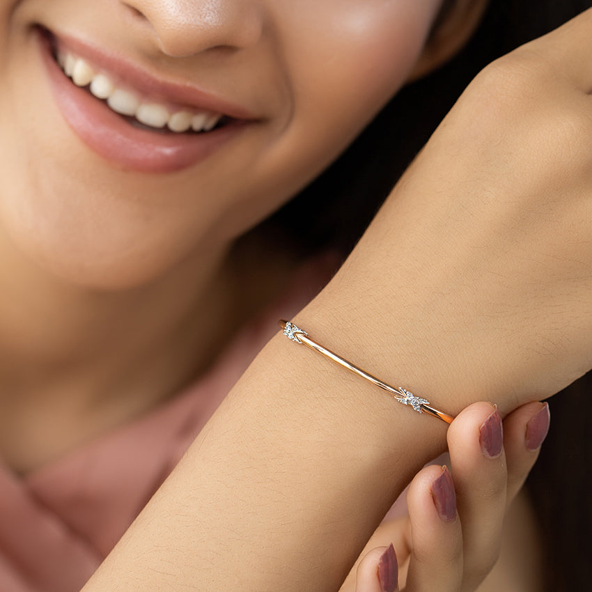 Enfold Infinity Diamond Bangle