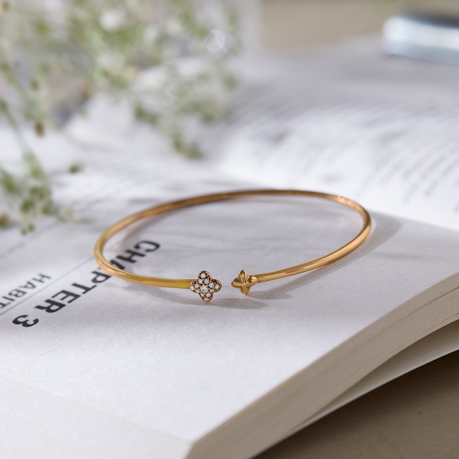 Duo Bud Diamond Bracelet