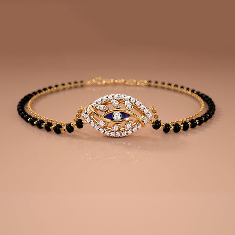 Kamya Evil Eye Diamond Mangalsutra Bracelet