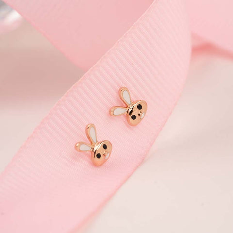 Bunny Kids' Gold Earrings