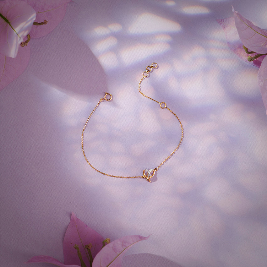 Ivory Heart Diamond Bracelet