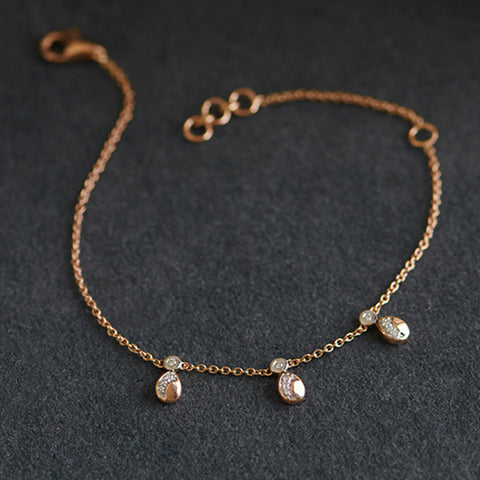 Drizzle Flow Diamond Chain Bracelet