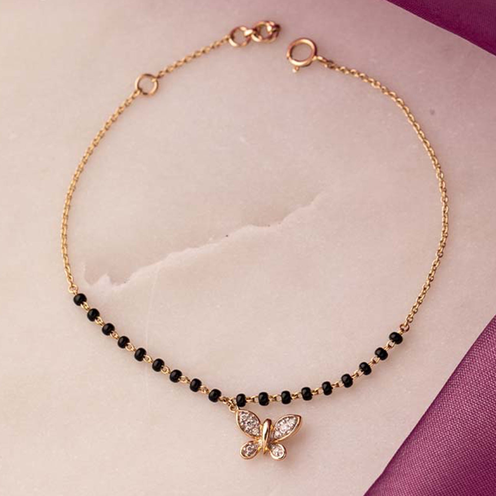 Aisha Diamond Mangalsutra Bracelet