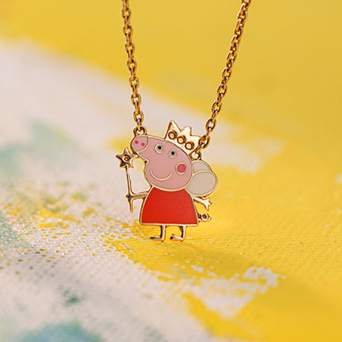 Peppa Fairy Kids' Gold Necklace