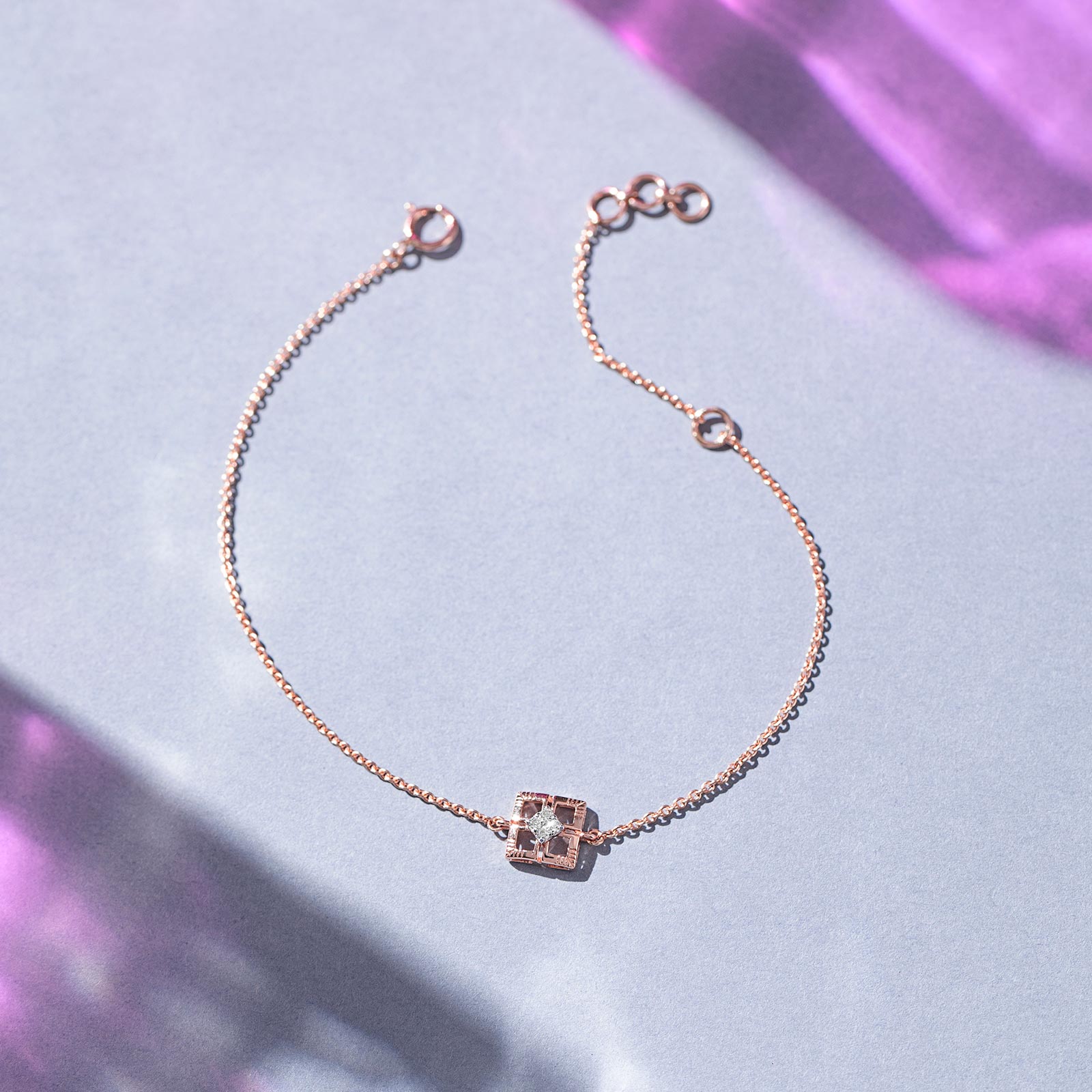 Delicate Quad Diamond Bracelet