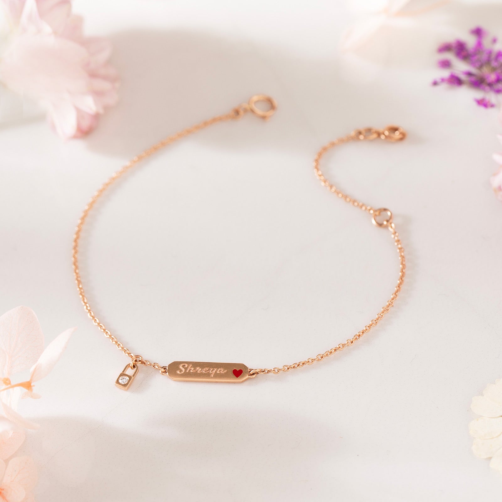 Snappy Personalised Diamond Bracelet