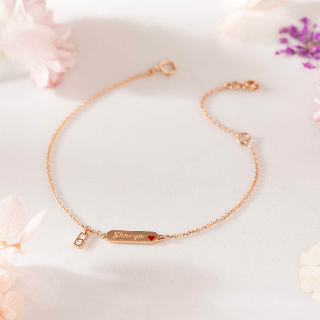 Snappy Personalised Diamond Bracelet