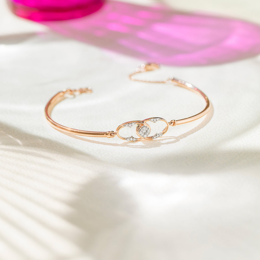 Luna Diamond Tube Bracelet