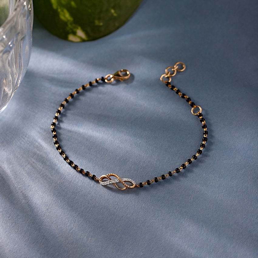 Arden Infinity Diamond Mangalsutra Bracelet