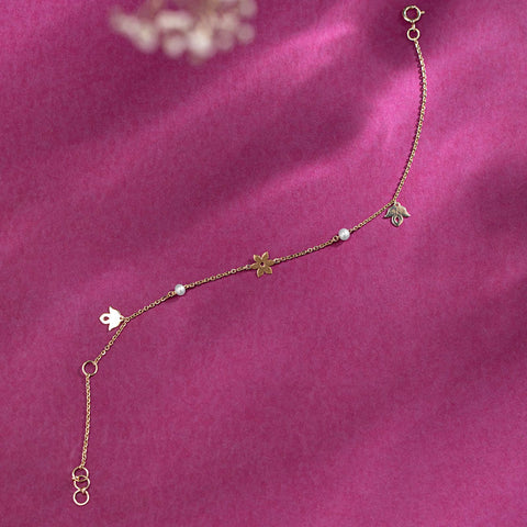 Bloom In Pearl Chain Bracelet