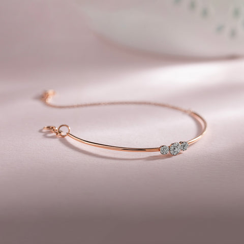 Triad Sparkle Diamond Bracelet