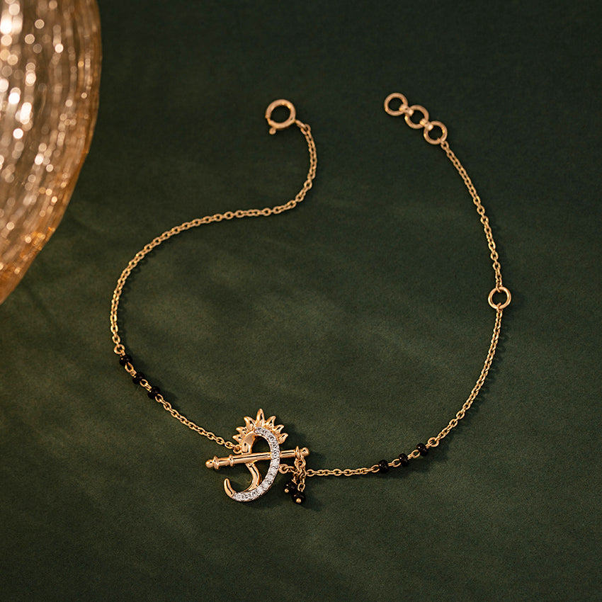 Falak Diamond Mangalsutra Bracelet